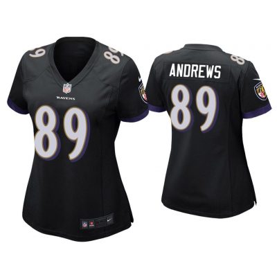 Women Mark Andrews Baltimore Ravens Black Game Jersey