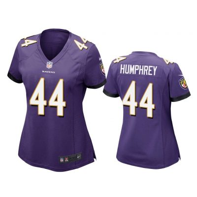 Women Marlon Humphrey #44 Baltimore Ravens Purple Game Jersey