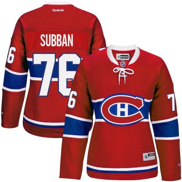 Women Montreal Canadiens PK Subban Red Premier Player Jersey