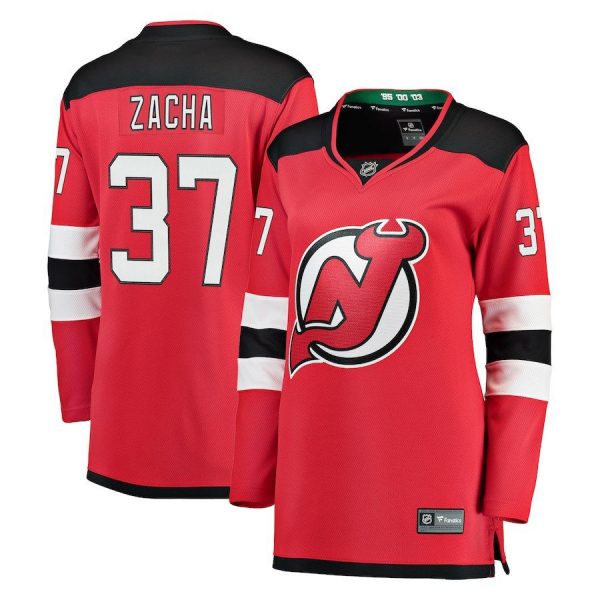 Women New Jersey Devils Pavel Zacha Red Breakaway Jersey