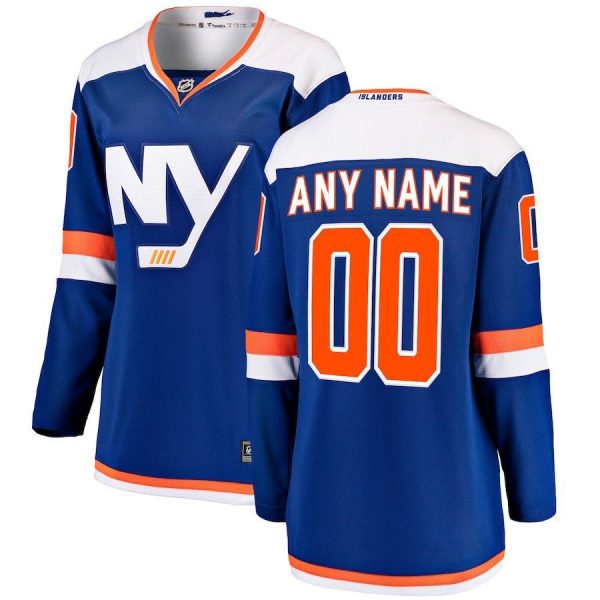 Women New York Islanders Blue Alternate Breakaway Custom Jersey