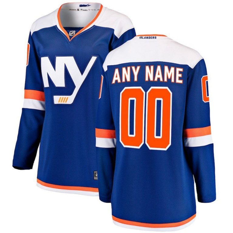 Women New York Islanders Blue Alternate Breakaway Custom Jersey