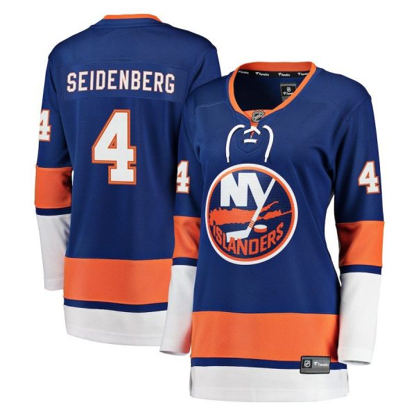 Women New York Islanders Dennis Seidenberg Royal Breakaway Player Jersey