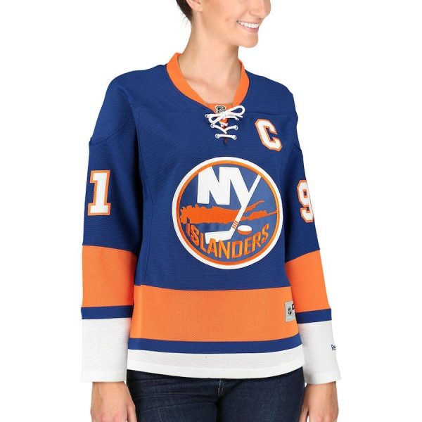 Women New York Islanders John Tavares Black Premier Alternate Jersey
