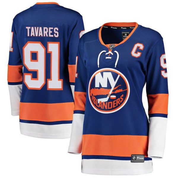 Women New York Islanders John Tavares Royal Home Breakaway Player Jersey