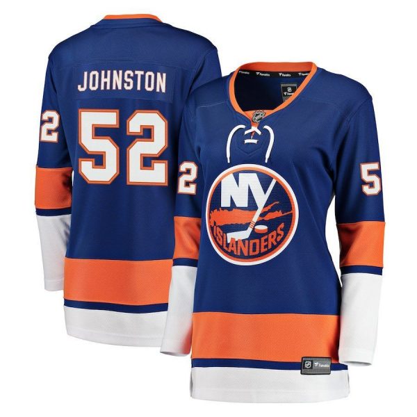 Women New York Islanders Ross Johnston Royal Breakaway Player Jersey