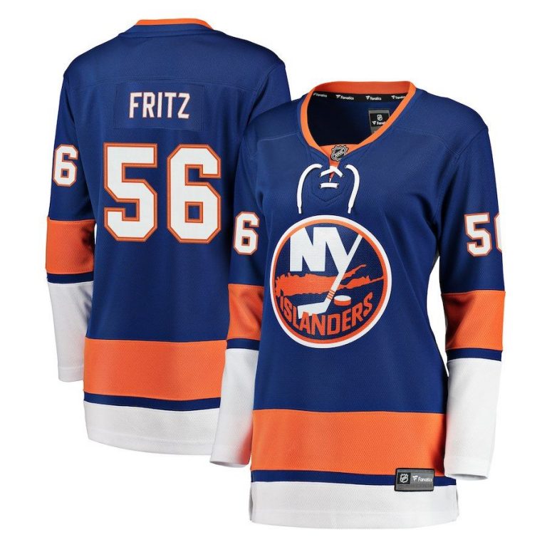 Women New York Islanders Tanner Fritz Royal Breakaway Player Jersey