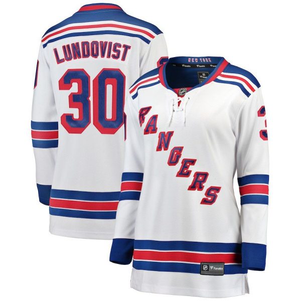 Women New York Rangers Henrik Lundqvist Royal Home Breakaway Player Jersey