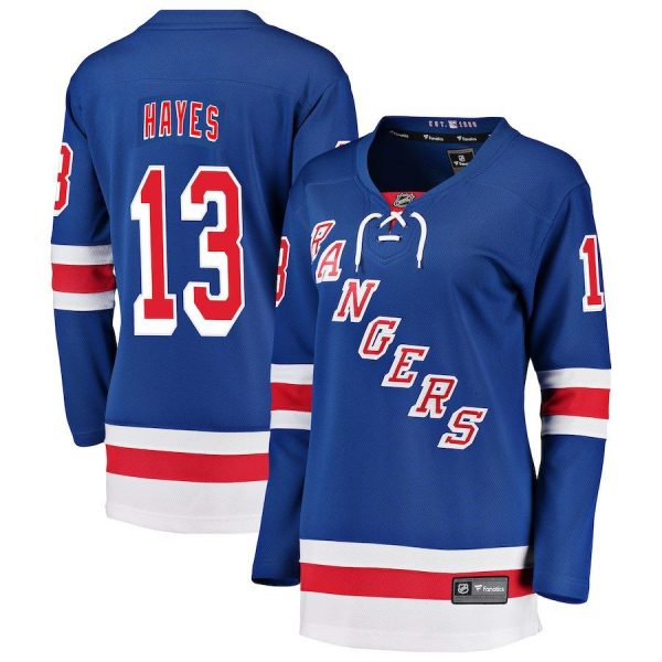 Women New York Rangers Kevin Hayes Blue Breakaway Player Jersey