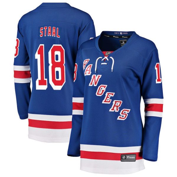 Women New York Rangers Marc Staal Blue Breakaway Player Jersey