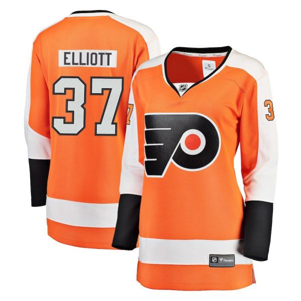 Women Philadelphia Flyers Brian Elliott Orange Breakaway Player Jersey
