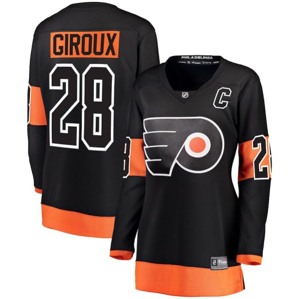 Women Philadelphia Flyers Claude Giroux Orange Home Breakaway Player Jersey