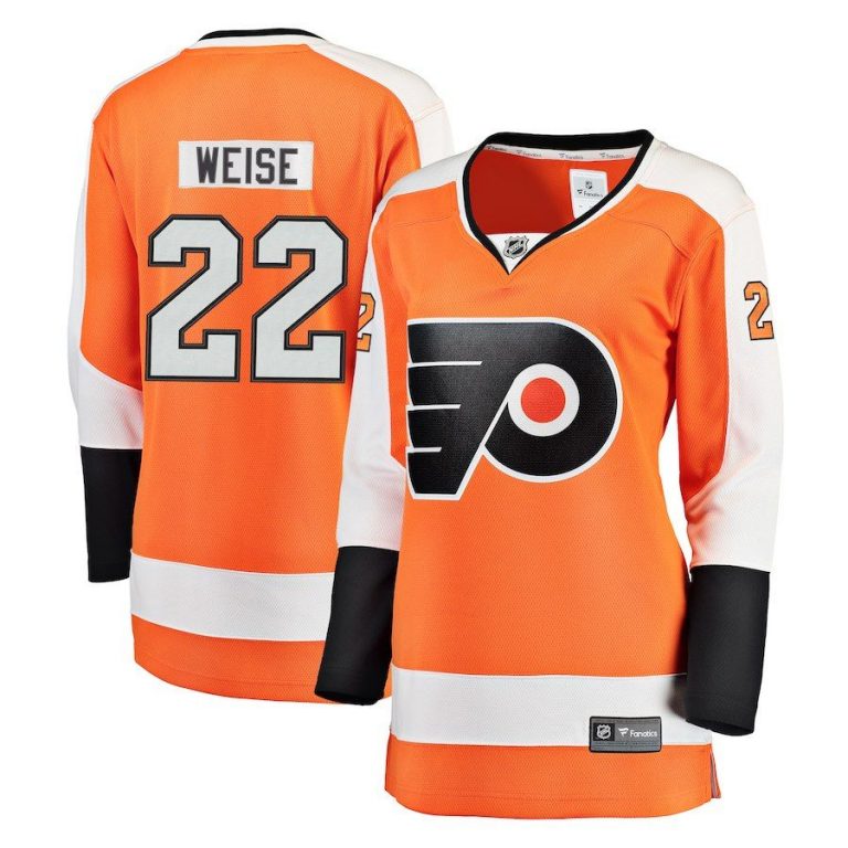 Women Philadelphia Flyers Dale Weise Orange Breakaway Player Jersey