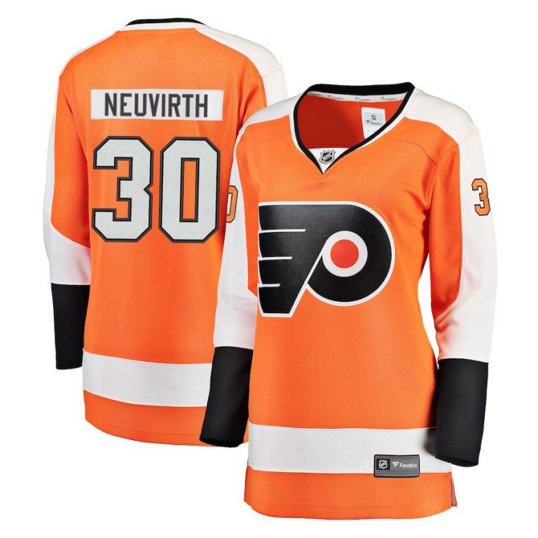 Women Philadelphia Flyers Michal Neuvirth Orange Breakaway Player Jersey