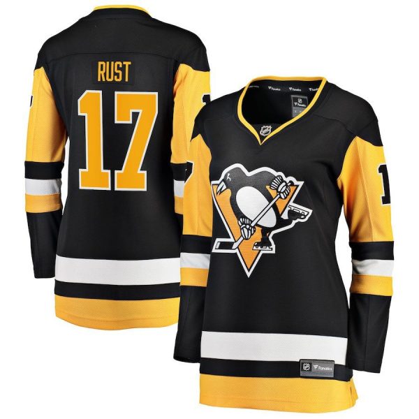 Women Pittsburgh Penguins Bryan Rust Black Premier Breakaway Player Jersey