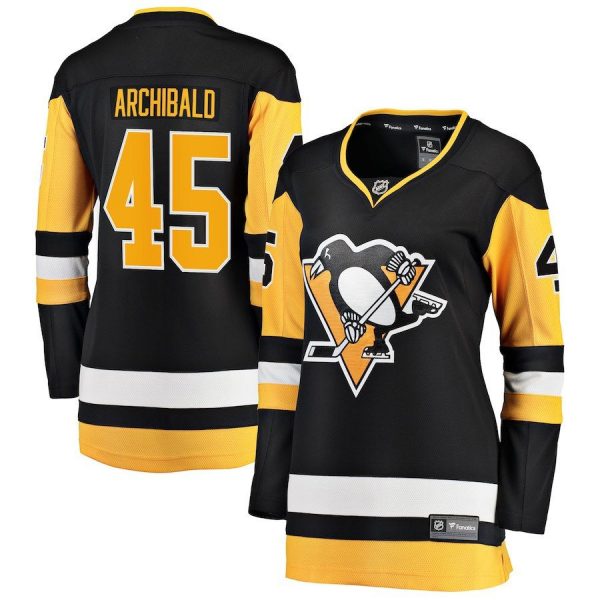 Women Pittsburgh Penguins Josh Archibald Black Premier Breakaway Player Jersey