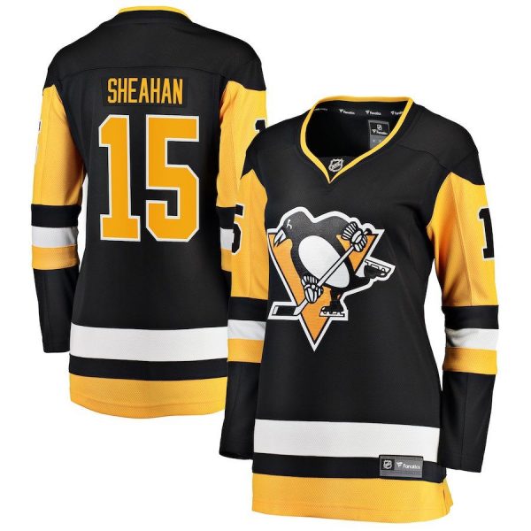 Women Pittsburgh Penguins Riley Sheahan Black Premier Breakaway Player Jersey