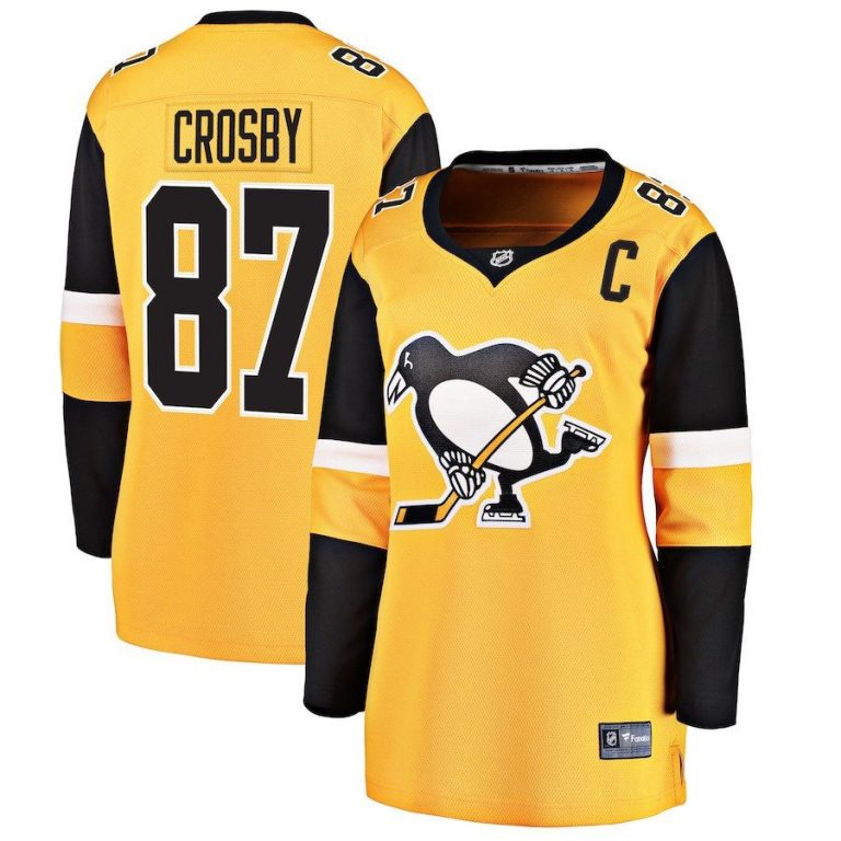 Women Pittsburgh Penguins Sidney Crosby Black Home Breakaway Player Jersey