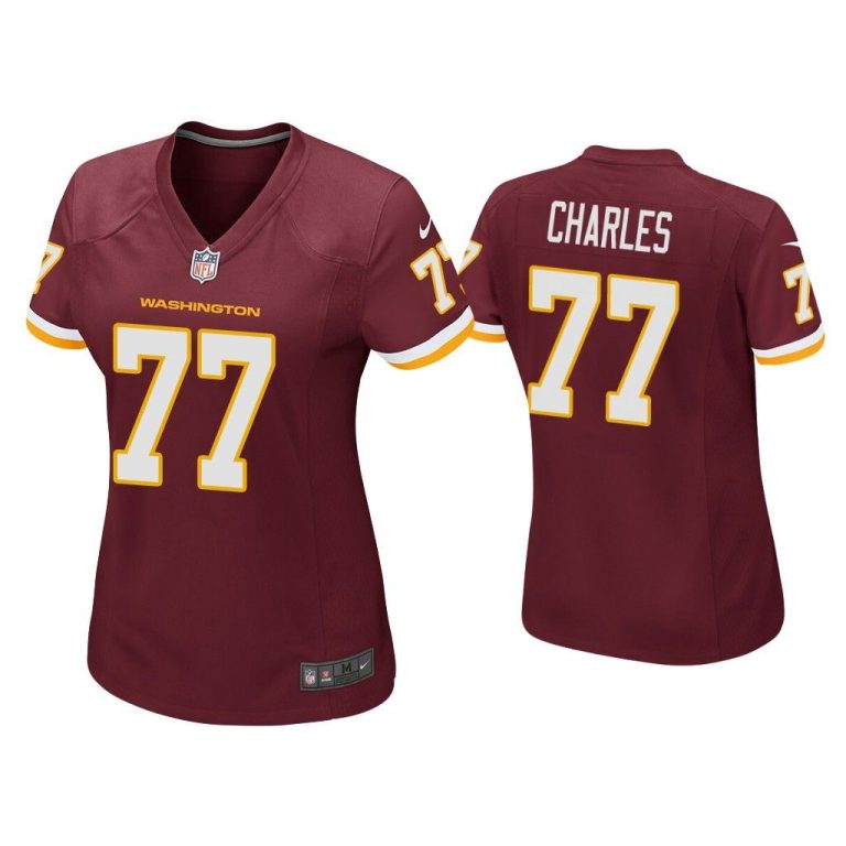 Women Saahdiq Charles Washington Football Team Burgundy Game Jersey