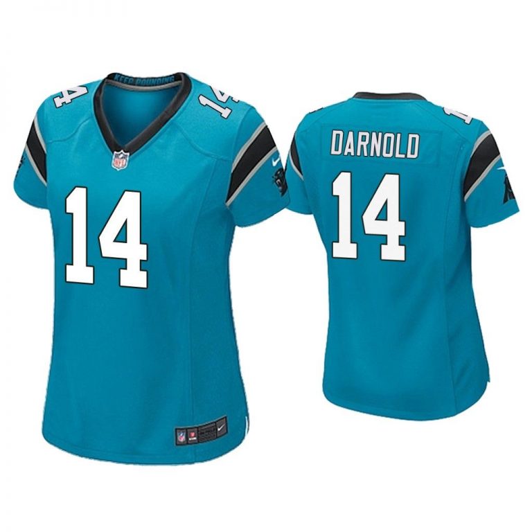 Women Sam Darnold Carolina Panthers Blue Game Jersey