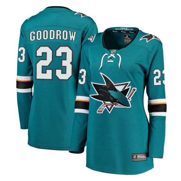 Women San Jose Sharks Barclay Goodrow Teal Breakaway Jersey