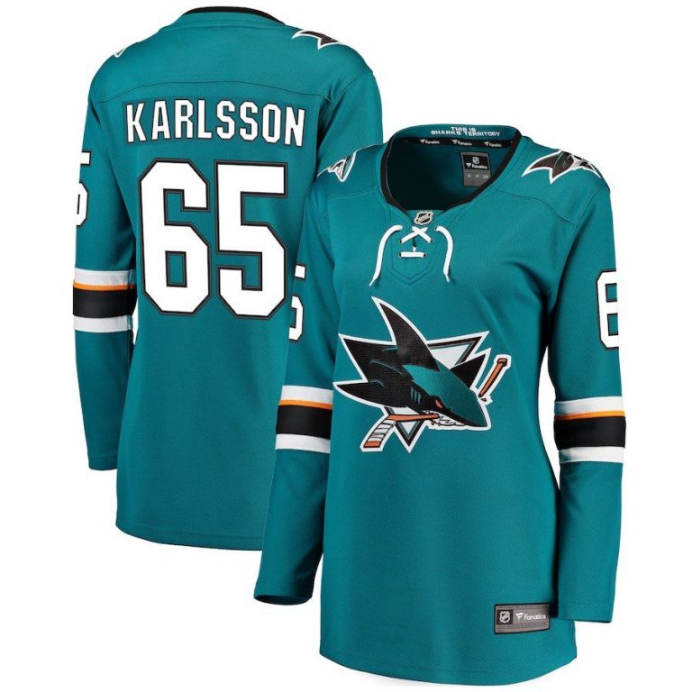 Women San Jose Sharks Erik Karlsson Teal Breakaway Player Jersey