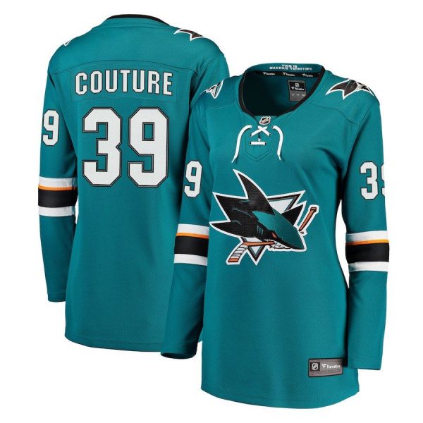 Women San Jose Sharks Logan Couture Teal Breakaway Jersey