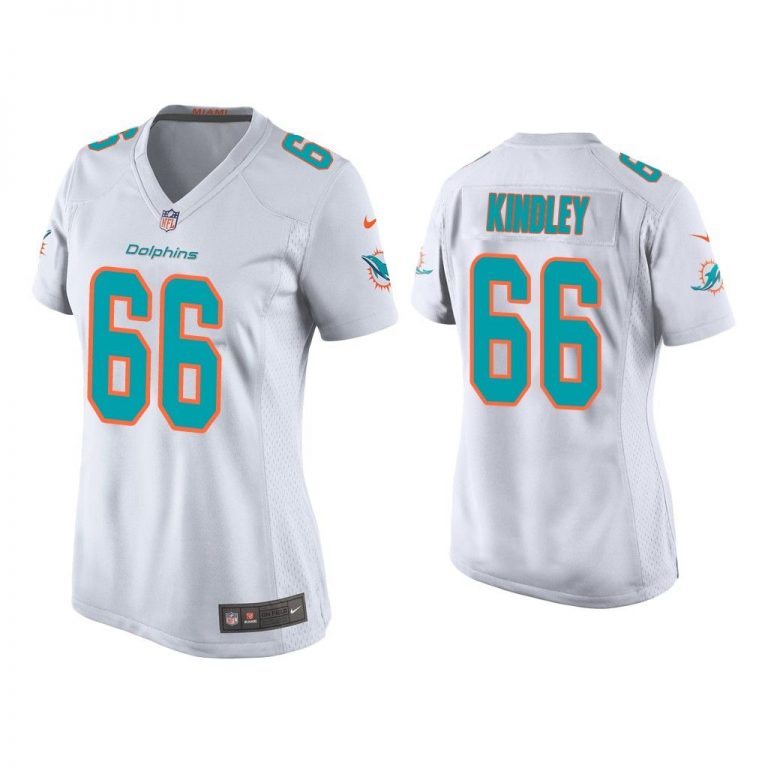 Women Solomon Kindley Miami Dolphins White Game Jersey