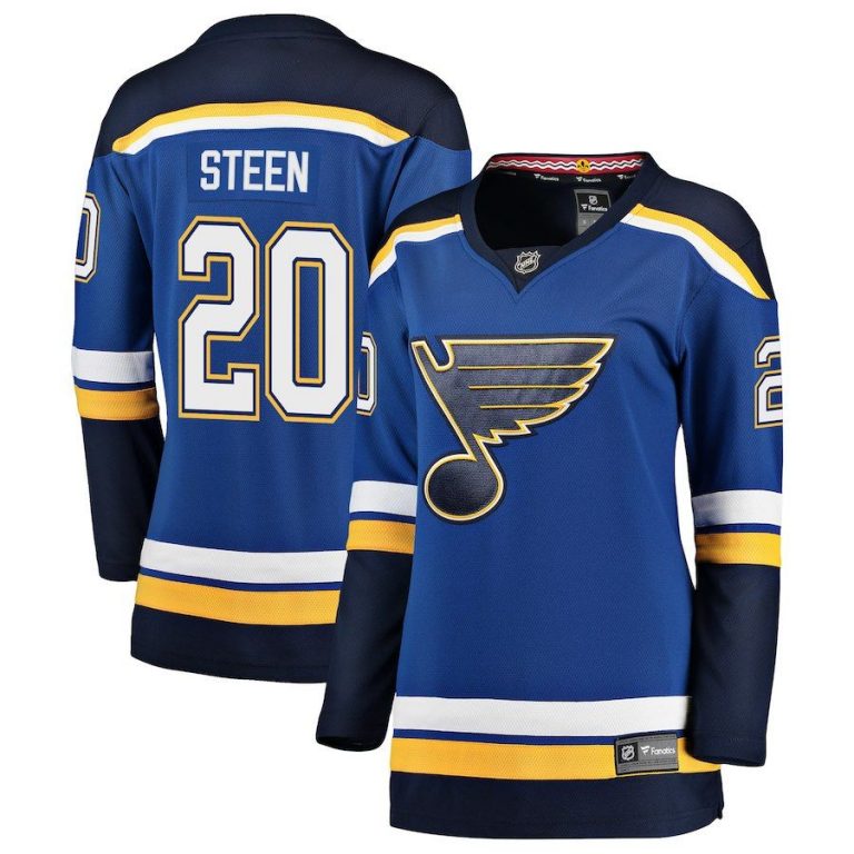 Women St. Louis Blues Alexander Steen Blue Breakaway Player Jersey