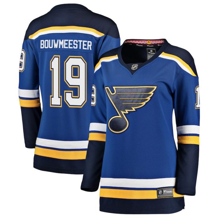 Women St. Louis Blues Jay Bouwmeester Blue Breakaway Player Jersey