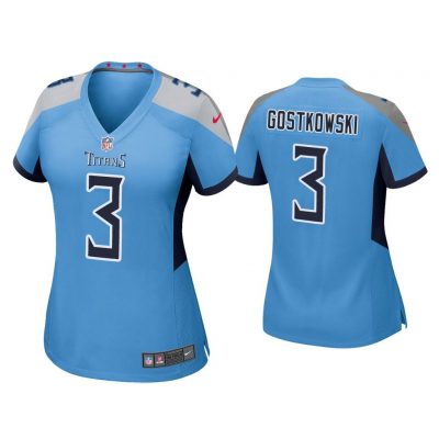 Women Stephen Gostkowski Tennessee Titans Light Blue Game Jersey