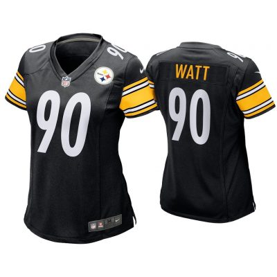 Women T.J. Watt Pittsburgh Steelers Black Game Jersey