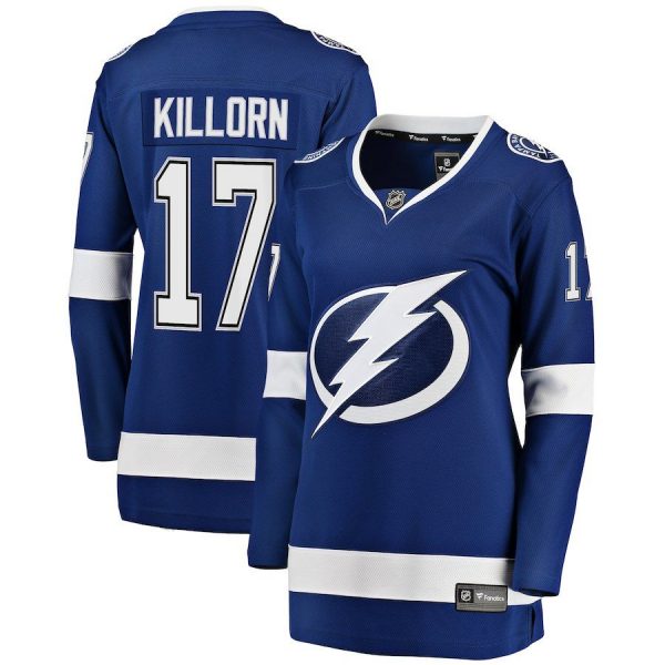 Women Tampa Bay Lightning Alex Killorn Blue Breakaway Player Jersey