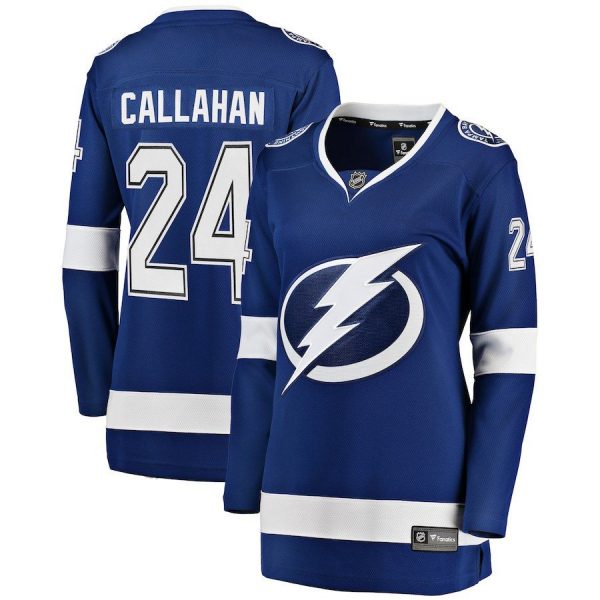 Women Tampa Bay Lightning Ryan Callahan Blue Home Breakaway Player Jersey