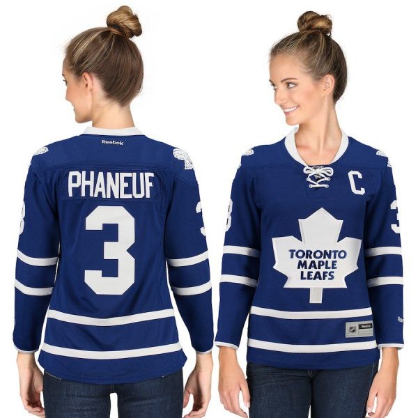 Women Toronto Maple Leafs Dion Phaneuf Blue Premier Player Jersey