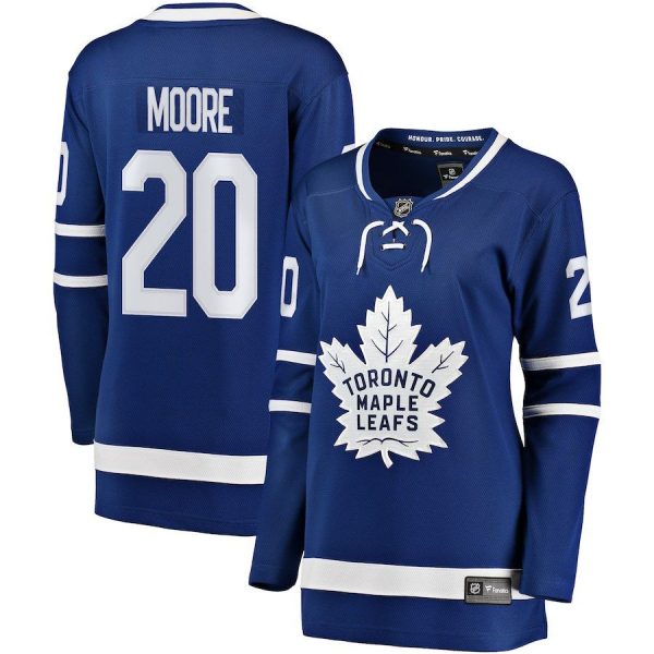 Women Toronto Maple Leafs Dominic Moore Blue Breakaway Player Jersey