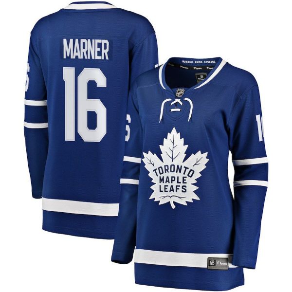 Women Toronto Maple Leafs Mitchell Marner Blue Breakaway Player Jersey