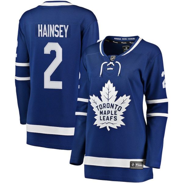 Women Toronto Maple Leafs Ron Hainsey Blue Breakaway Player Jersey