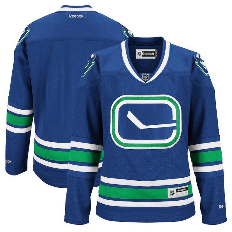 Women Vancouver Canucks Blue Premier Alternate Jersey