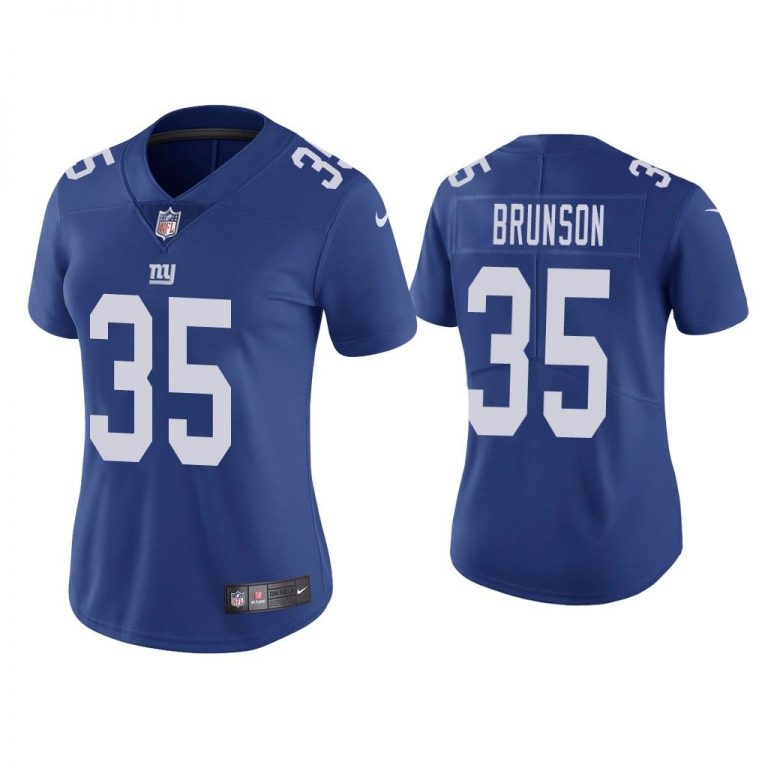 Women Vapor Limited T.J. Brunson Giants Royal Jersey