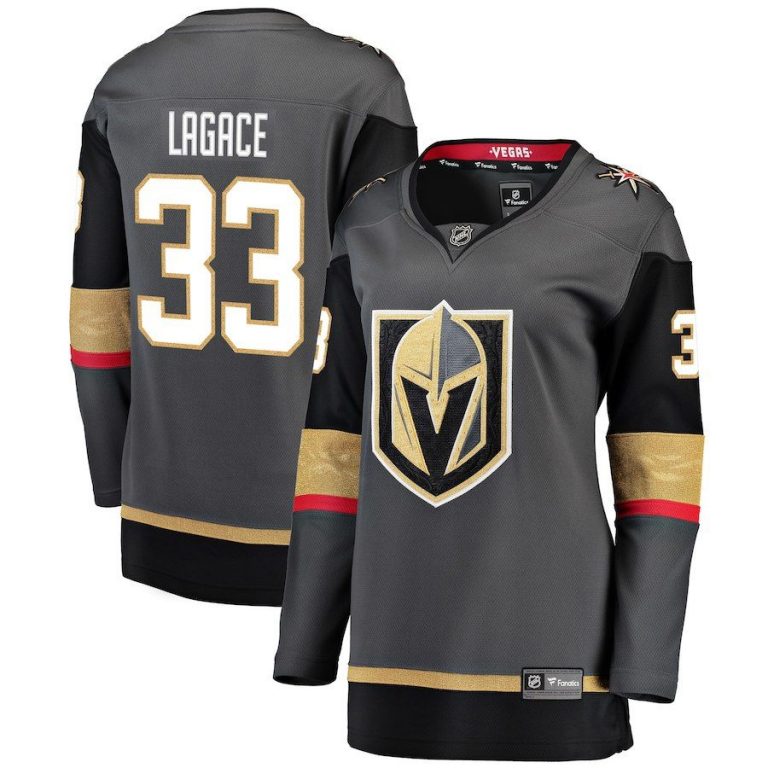 Women Vegas Golden Knights Maxime Lagace Black Breakaway Player Jersey