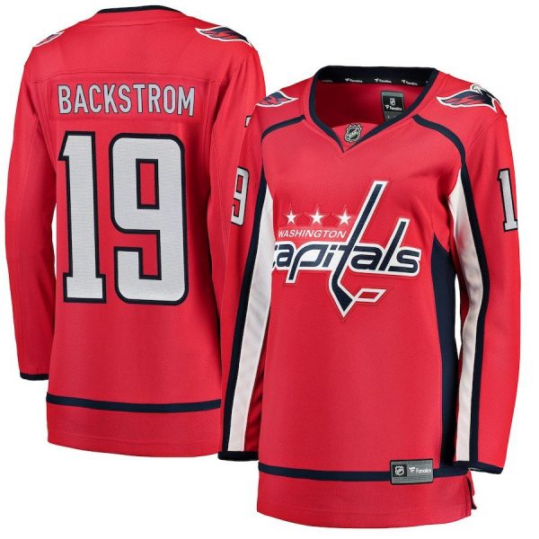 Women Washington Capitals Nicklas Backstrom Red Home Breakaway Player Jersey