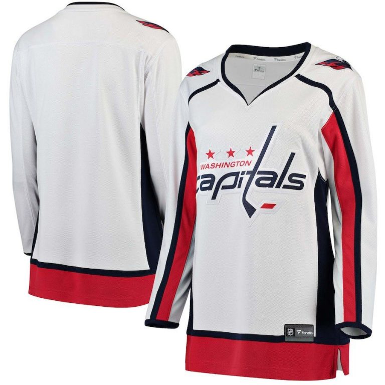 Women Washington Capitals White Away Breakaway Jersey