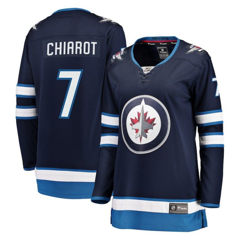 Women Winnipeg Jets Ben Chiarot Navy Breakaway Jersey