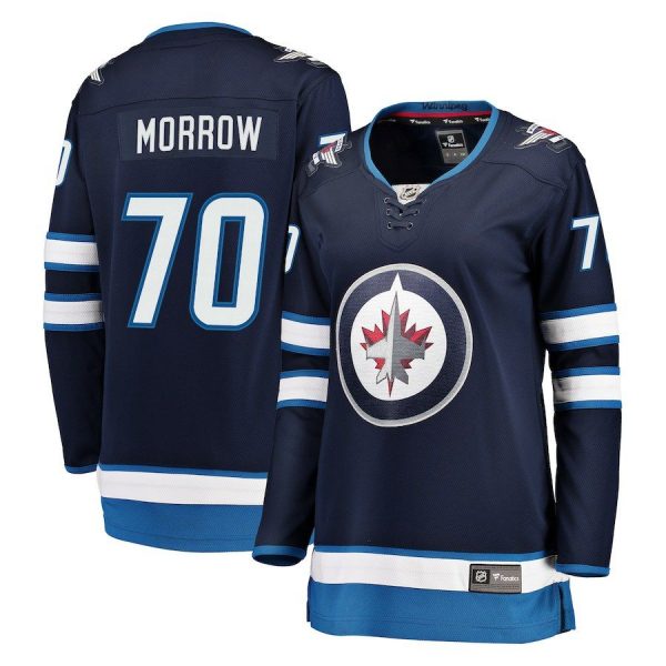 Women Winnipeg Jets Joe Morrow Navy Breakaway Jersey