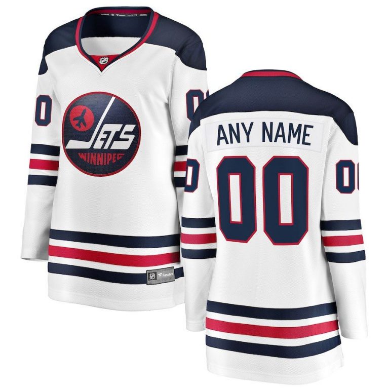 Women Winnipeg Jets White Breakaway Heritage Custom Jersey