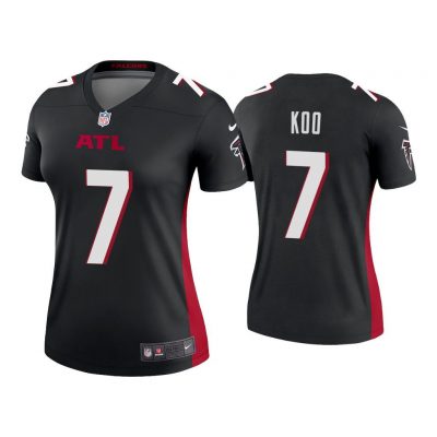 Women Younghoe Koo Atlanta Falcons Black Legend Jersey