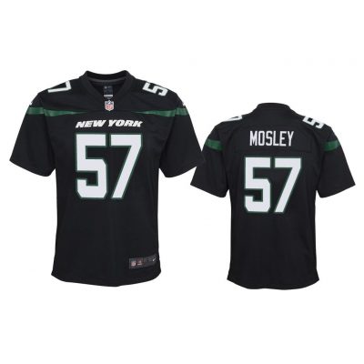 Youth 2019 C.J. Mosley #57 New York Jets Black Game Jersey