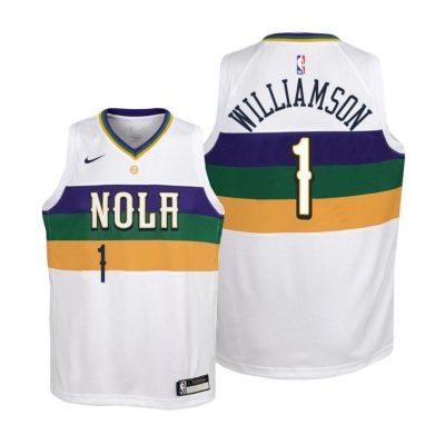 Youth 2019 Draft New Orleans Pelicans Zion Williamson 2019-20 City Jersey