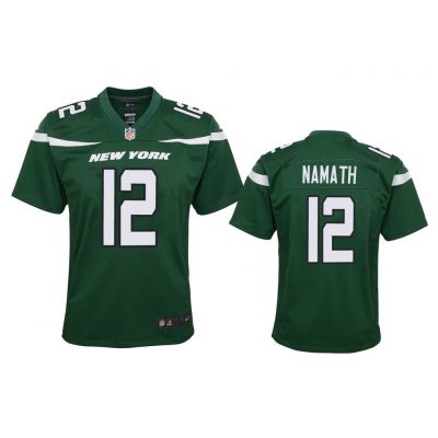 Youth 2019 Joe Namath #12 New York Jets Green Game Jersey